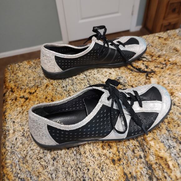 Rieker Remonte Women's Sneakers Size US 8 EU 39 Black Silver - Stylish Comfort - Picture 5 of 15